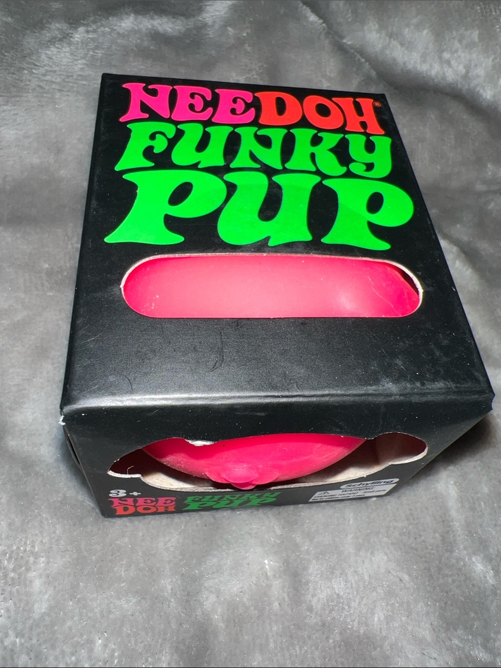 NEW Needoh Hot Pink Funky Pup Viral Squishy